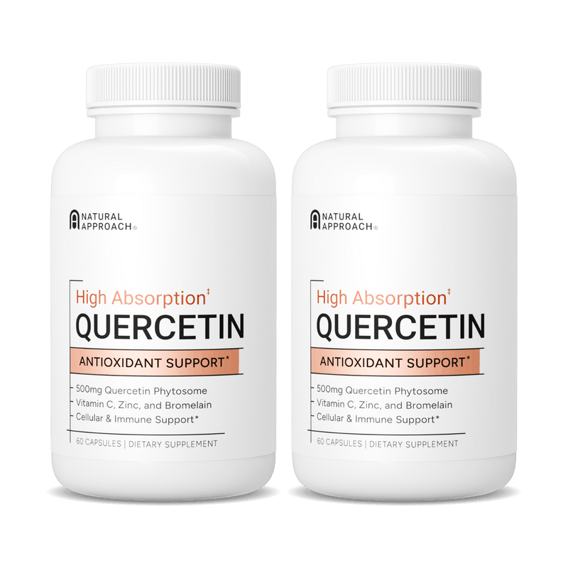 High Absorption Quercetin with Bromelain, Zinc, and Vitamin C (60 capsules) - Natural Approach