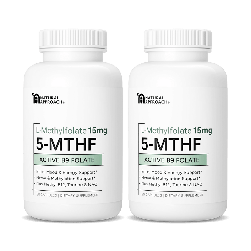 L-Methylfolate (15mg) Plus Methyl B12, D3, Taurine & NAC - Natural Approach