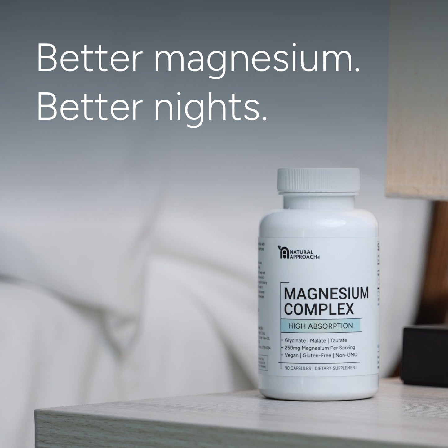 Magnesium Complex with Glycinate, Malate, and Taurate (90 Capsules) - Natural Approach