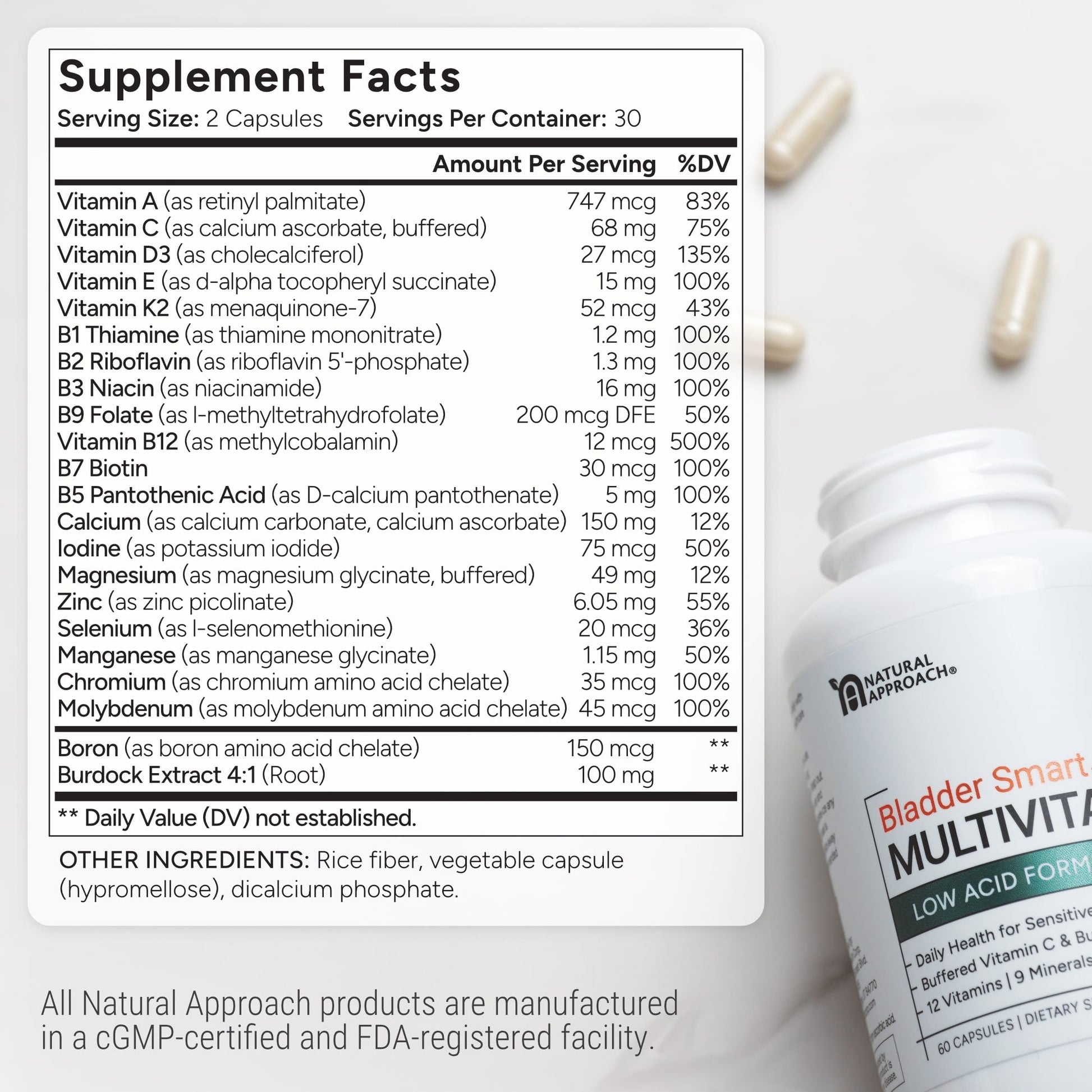 Bladder Smart® | Low Acid Multivitamin - Natural Approach