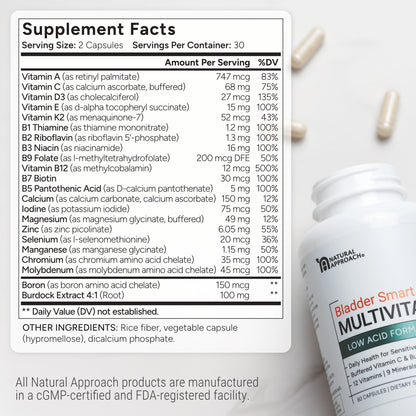 Bladder Smart® | Low Acid Multivitamin - Natural Approach