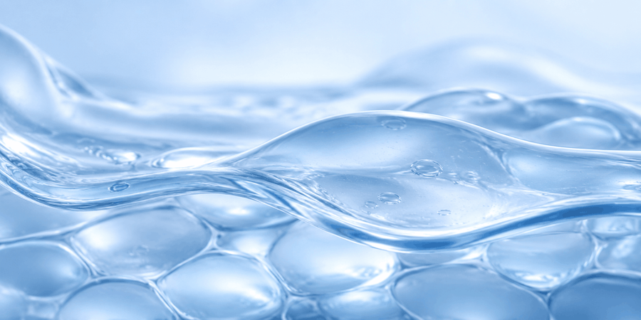 Translucent protective gel layer representing chondroitin sulfate and the bladder’s GAG layer.