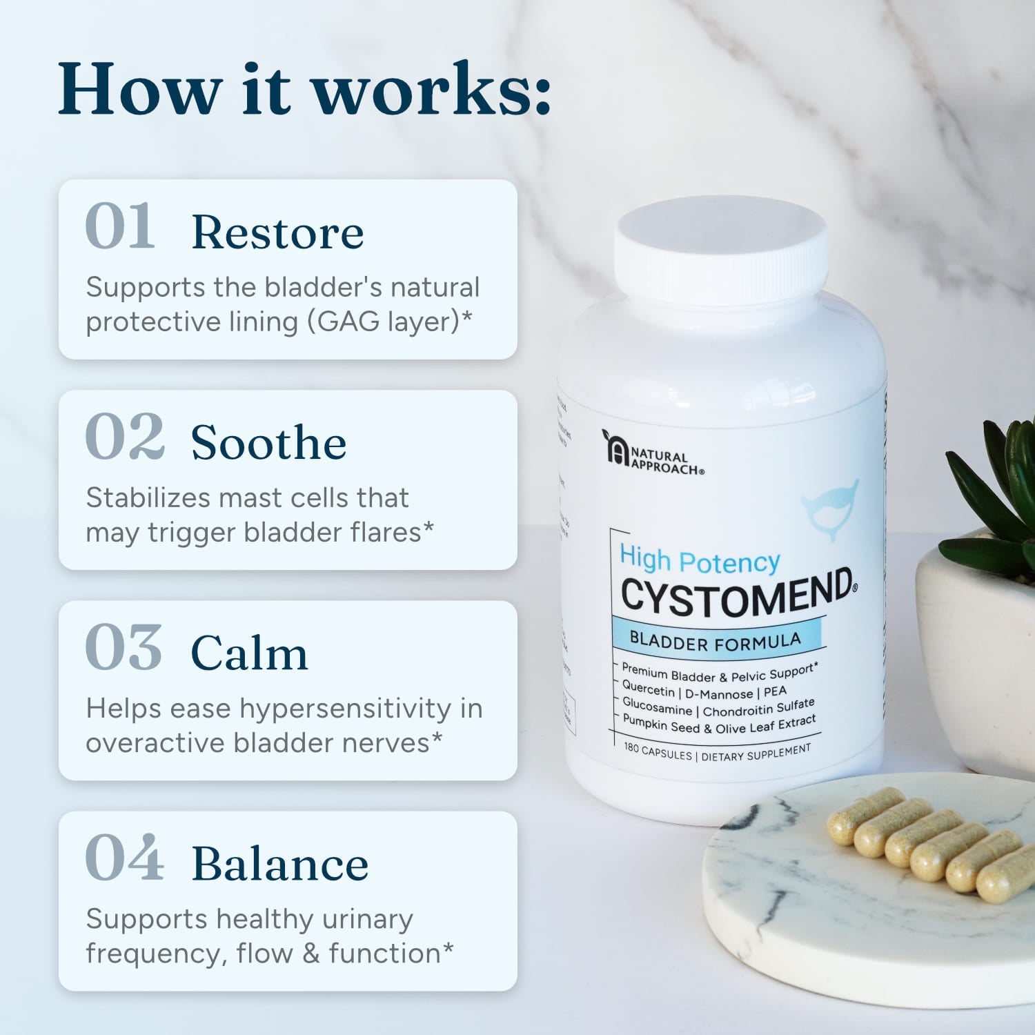 Cystomend® | Bladder Health Support - Natural Approach