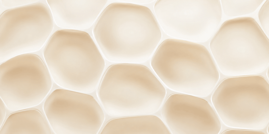 Natural geometric pattern representing glucosamine’s role as a structural building block.