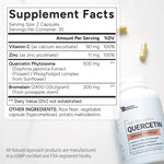 High Absorption Quercetin with Bromelain, Zinc, and Vitamin C (60 capsules) - Natural Approach