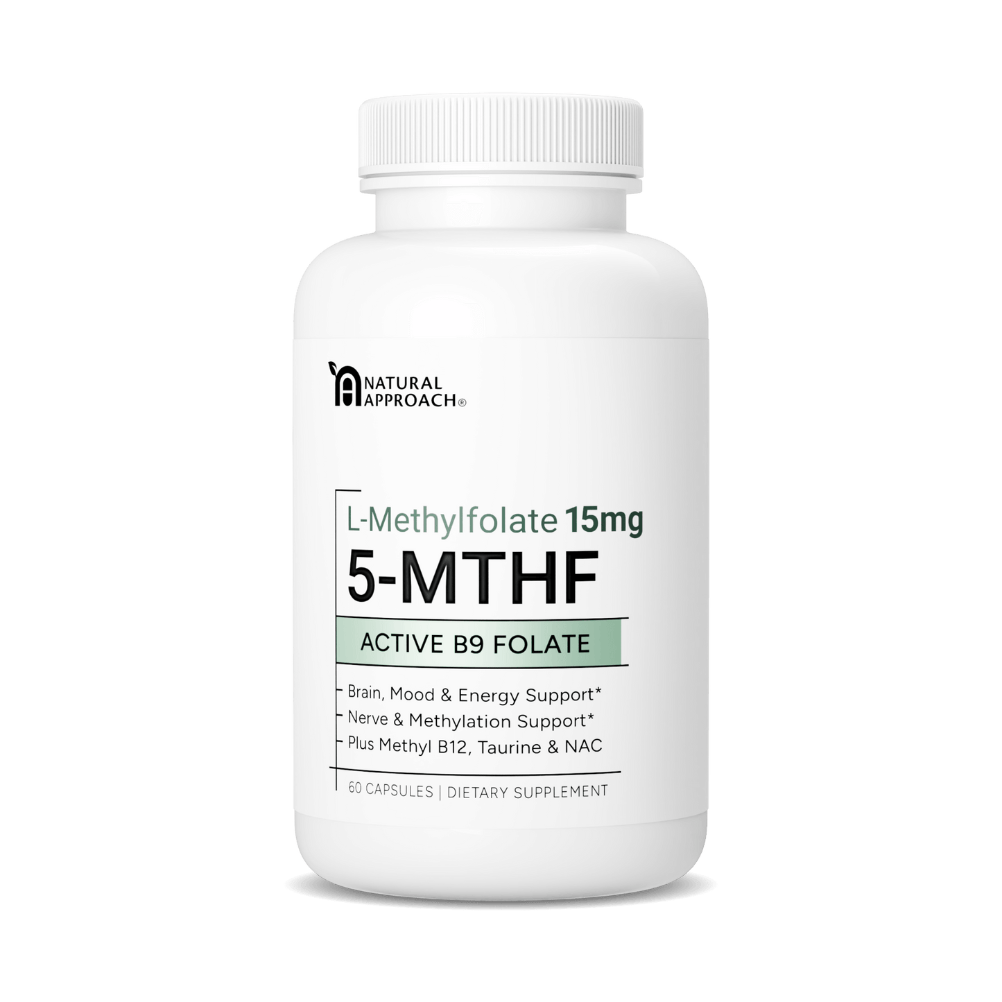 L - Methylfolate 15mg | 5 - MTHF Form - Natural Approach