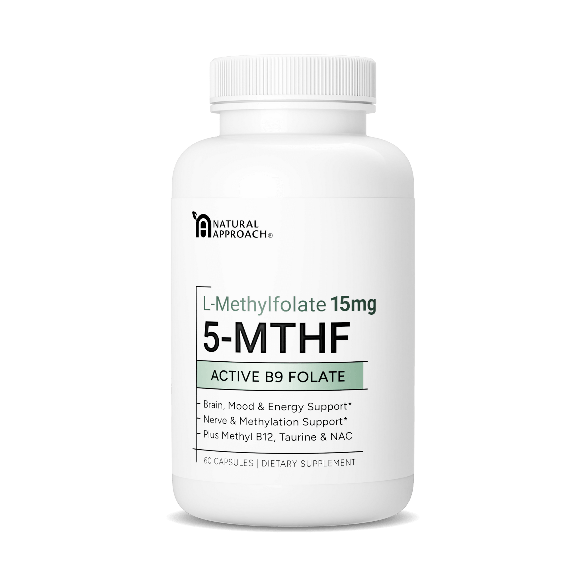 L - Methylfolate 15mg | 5 - MTHF Form - Natural Approach