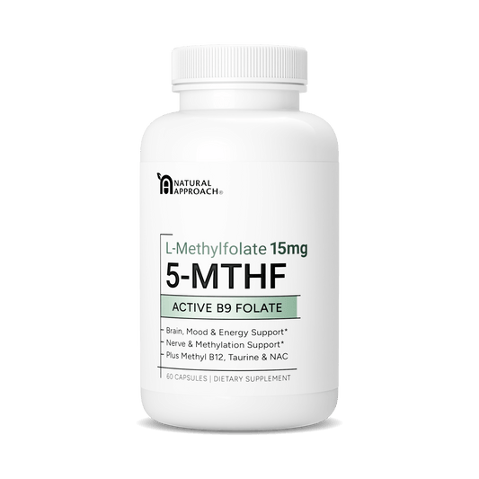 L - Methylfolate 15mg | 5 - MTHF Form - Natural Approach