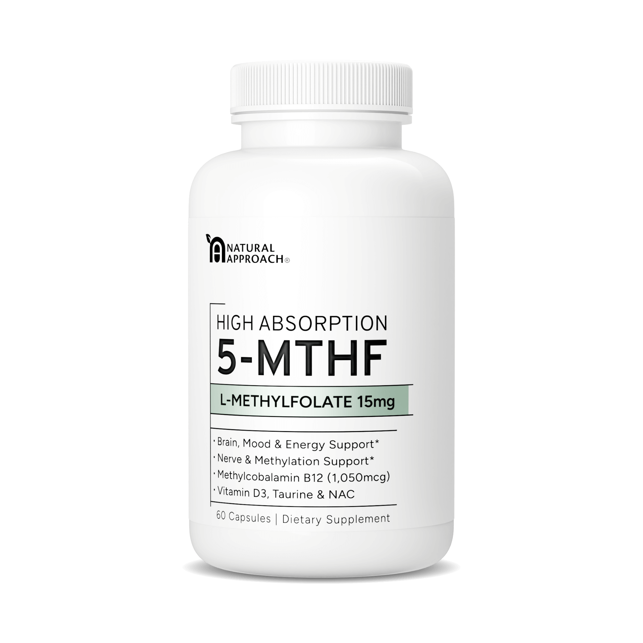 L - Methylfolate 15mg | 5 - MTHF Form - Natural Approach