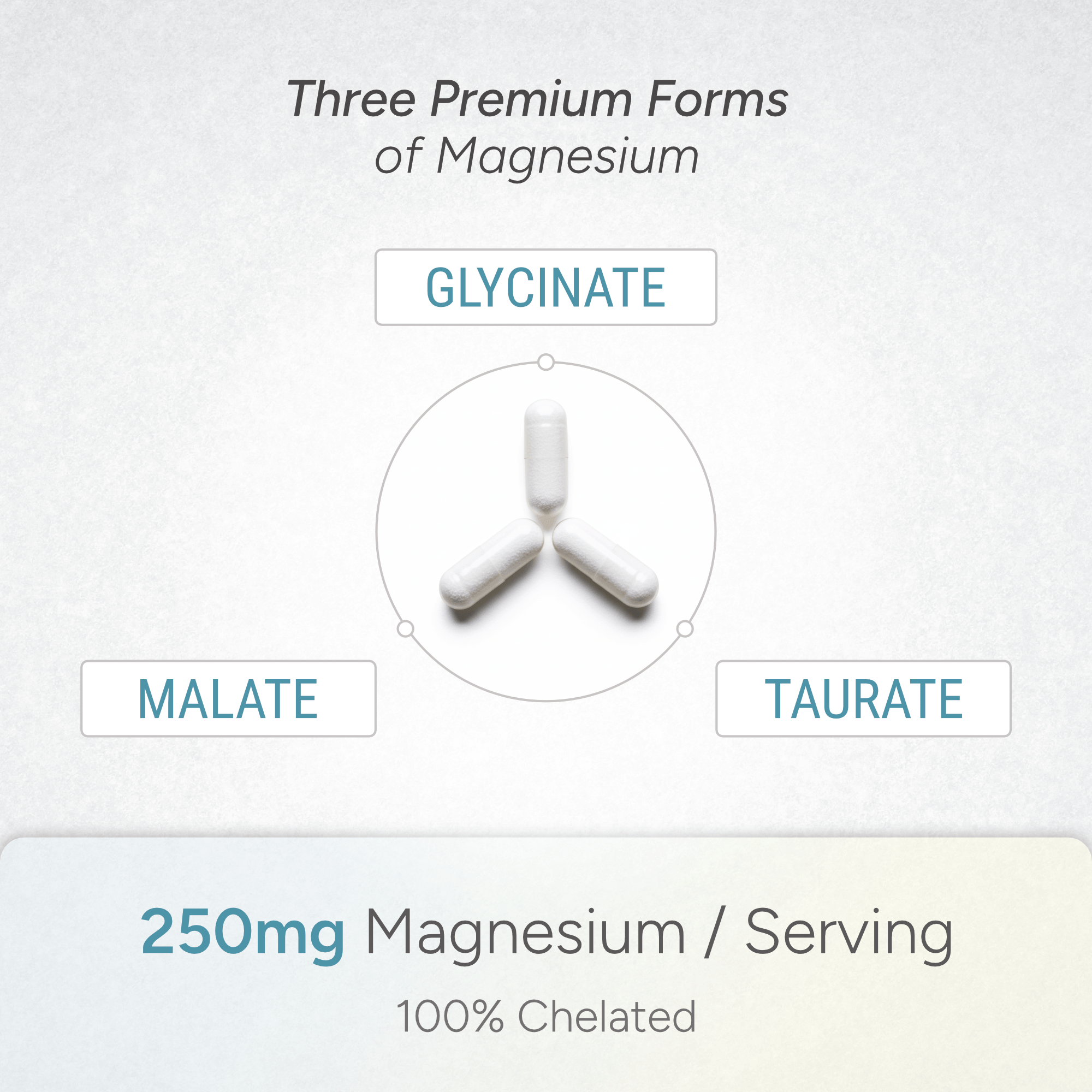 Magnesium Complex with Glycinate, Malate, and Taurate (90 Capsules) - Natural Approach