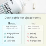 Magnesium Complex with Glycinate, Malate, and Taurate (90 Capsules) - Natural Approach
