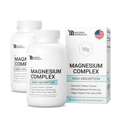Magnesium Complex with Glycinate, Malate, and Taurate (90 Capsules) - Natural Approach