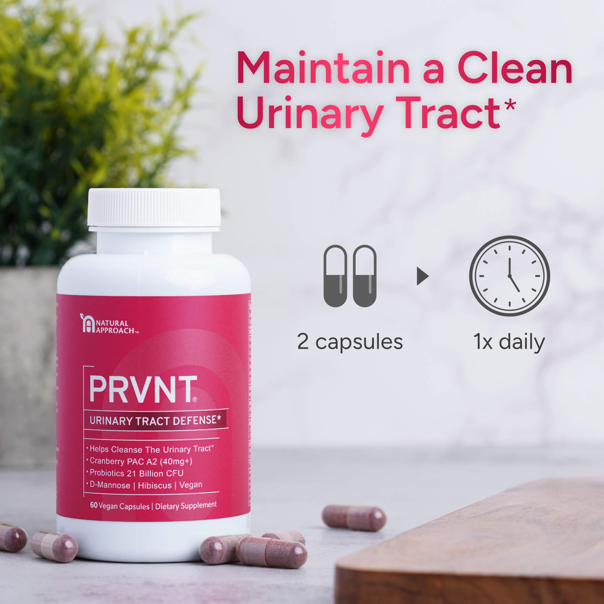 PRVNT® | Urinary Tract Defense with Cranberry, Probiotics and D-Mannose