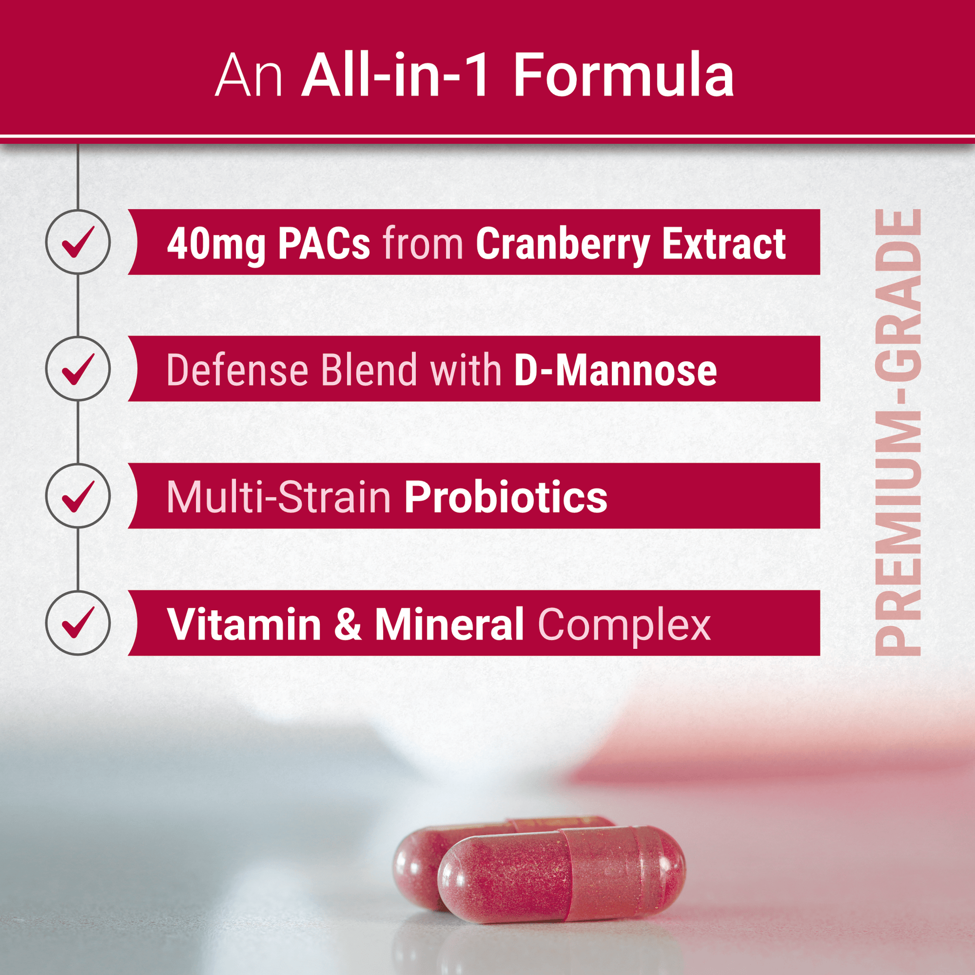 PRVNT® | Urinary Tract Defense with Cranberry PACs, D - Mannose, and Probiotics - Natural Approach