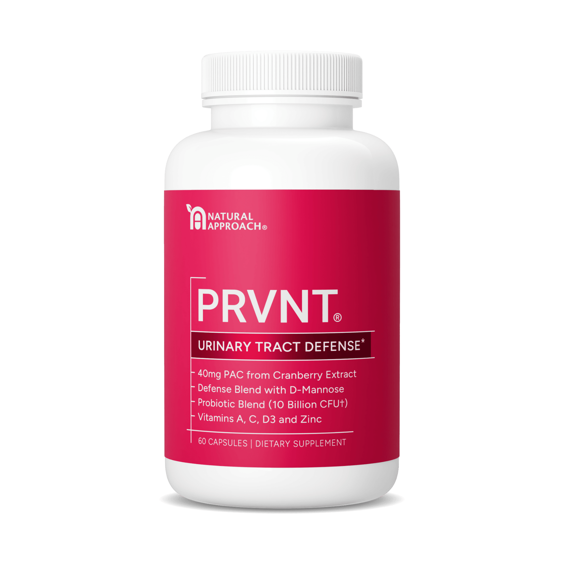 PRVNT® | Urinary Tract Defense with Cranberry, Probiotics and D - Mannose - Natural Approach